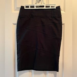 Black pencil skirt